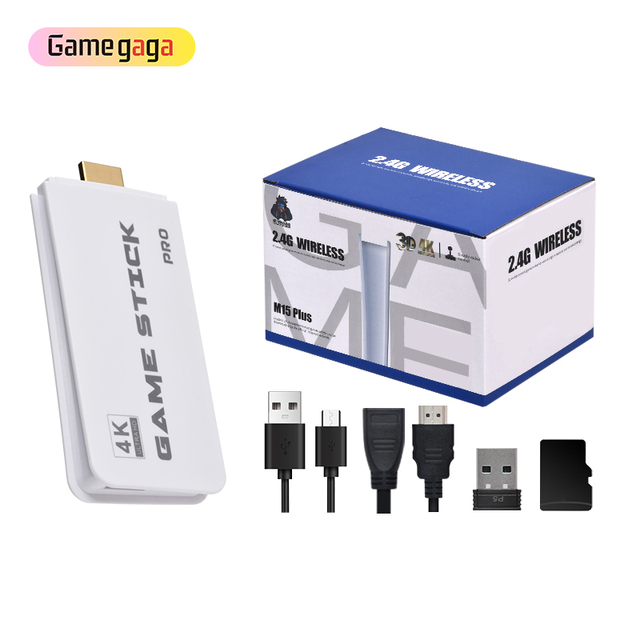 Gamegaga M15 Game Stick 4K S Gaming Stations  Retro 20000 Games  Retro Video Game Stick  for PS1