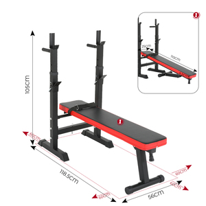 Panca Pesi Pieghevole di Alta Qualità per Uso Domestico, Design Moderno, per Allenamenti, Rack per Squat con <span class=keywords><strong>Manubri</strong></span> in Acciaio - Product Image 3