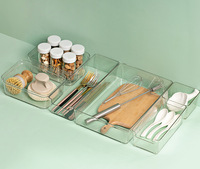Organisateur de tiroir de bureau en plastique transparent Choice Fun, organiseur de cosmétiques, organiseur de maquillage pour le rangement, conteneur de tiroir de bureau