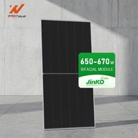 Panneau photovoltaïque bifacial de type N Jinko Tiger Neo 3.0 66QL6-BDX 645-670W 645W 650W 660W 670W avec double vitrage