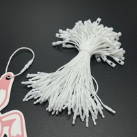 8cm de Long Super Fine Haute Qualité Blanc Nylon Étiquette Corde Vêtements Étiquette Longe Bijoux Étiquette Corde