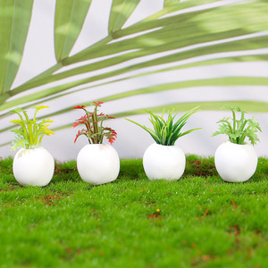 Mini pots de plantes succulentes simulées en résine, accessoires pour maison de poupée, ornements de paysage pour décoration de mini-jardin - Product Image 2