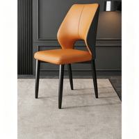 Chaise de salle à manger scandinave de luxe léger avec dossier, chaise de loisirs, tabouret simple pour la maison et les hôtels