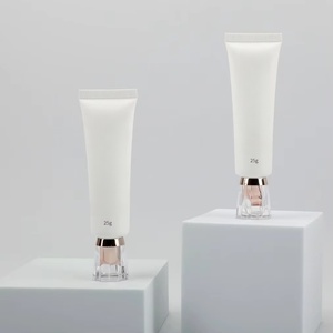 Tubo de Envase de Crema de Manos Blanco Vacío de 25g al por Mayor con Tapa de Rosca Acrílica, Plástico Impreso con Logotipo Personalizado para el Cuidado de la Piel - Product Image 2