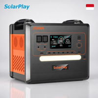 Station d'alimentation portable Solarplay en gros, générateur solaire 2500W, batterie de secours domestique LiFePO4 2304Wh