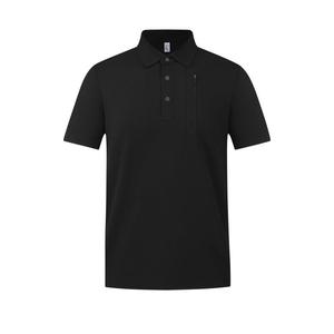 Polo en maille gaufrée couleur unie, protection solaire, été, nylon fin, coupe ample, col rabattu, vêtement de travail, logo brodé personnalisé - Product Image 2