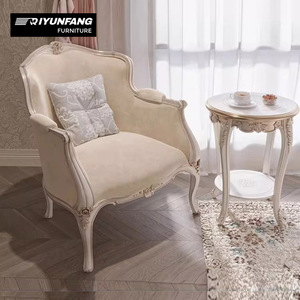 Set di Divani Chesterfield di Lusso in Stile <span class=keywords><strong>Barocco</strong></span> Antico Francese, Mobili Rettangolari in Legno per Hall di Hotel, Appartamenti e Soggiorni - Product Image 5