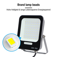 KCD Haute Qualité Super Lumineux Aux Halogénures Métalliques Étanche IP65 Extérieur 100w LED Projecteur 50w