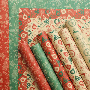 Papier d'emballage kraft pour cadeaux de Noël 2026, thème conte de fées - Product Image 1