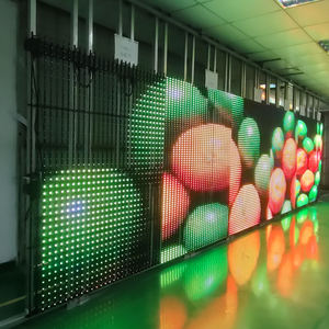 Module d'affichage LED transparent à grille pour vitrine, écran publicitaire LED 3D transparent, installation facile - Product Image 1