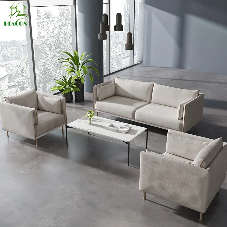 Moderne design niedrigen preis möbel 6 sitzer stoff komfortable sofa stuhl set