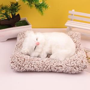 All'ingrosso di simulazione gatto morbido peluche gattino per bambini regalo di carbone attivo decorazione per tavolo per auto peluche gatto addormentato giocattolo - Product Image 1