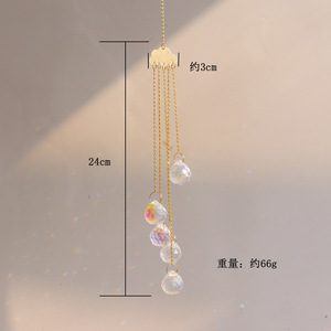 Atrapasoles de Cristal con Diseño de Nubes Talladas a Mano, Estilo Feng Shui, de Alta Calidad, para el Amor - Product Image 2