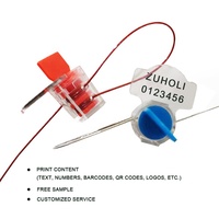 Sceau de sécurité en plastique personnalisé pour compteurs d'électricité, d'eau et de gaz, avec impression laser