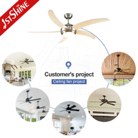 Ventilateur de plafond décoratif moderne 3 en 1, avec télécommande, grande vitesse, moteur ac