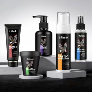 Kit complet <span class=keywords><strong>de</strong></span> soins après <span class=keywords><strong>tatouage</strong></span> 5 en 1 : Mousse nettoyante pour la peau, film protecteur, spray scellant, hydratant, réparateur et cicatrisant - Product Image 2