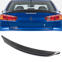 Alerón Trasero Tipo Cola de Pato para Yuhang 2008-2010 Lancer Evolution EVO 10 X, Fibra de Carbono Negra de Alta Calidad