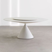Table à manger ronde moderne en marbre Petite table de ménage noire pour la cuisine ou le salon Conception simple de table basse