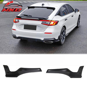 Pour Honda Civic 2022-2026 Hatchback Mugen Becquet arrière de pare-chocs, jupe de coin, noir mat, kit carrosserie de haute qualité - Product Image 1