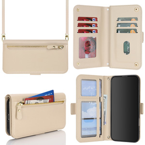 Женский модный кожаный чехол-книжка для iPhone 17 Pro Max 16Pro 15 14 Plus 13 12 11 с подставкой на молнии - Product Image 4