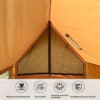 Tente de camping gonflable pop-up, une chambre, 2-en-1, auvent portable, ensemble complet, isolée thermiquement, quatre saisons, imperméable, tissu Oxford