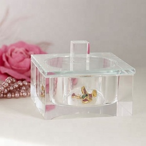Bella scatola di gingillo gioiello di cristallo a forma di cuore per <span class=keywords><strong>bomboniere</strong></span> di nozze - Product Image 3