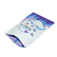 Emballage personnalisé d'ours gommeux de bonbons comestibles en plastique pour stratification Pochette debout givrée à fermeture éclair Sac en mylar avec fermeture à glissière