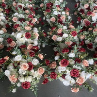 L-FB011 Vente en gros de boules de fleurs blanches, centres de table de mariage, boules de fleurs artificielles, centres de table pour mariage