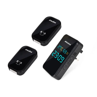 Sonnette Intelligente Kinetic Series 2T295-BB avec Surface en Verre Haute Luminosité, Horloge Multifonctionnelle, Température et Humidité, Idéale pour Appartements