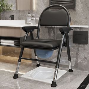 Low Price <strong>Elderly</strong> Commode <strong>Chair</strong> Foldable Mobile Toilet Patient Pregnant Women Home Geriatric Bathing <strong>Chair</strong> - Product Image 4