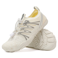 Chaussures aquatiques personnalisées blanches pour femmes, séchage rapide, respirantes, légères, minimalistes, pieds nus, élastiques, pour la natation en rivière et la marche aquatique