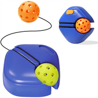 Dispositif d'entraînement au pickleball portable avec corde élastique et 2 balles de pratique pour l'entraînement en solo