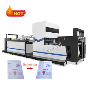 Tam otomatik laminasyon BOPP OPP termal PVC plastik Film A4 A3 kağıt laminasyon tek taraflı karton laminasyon makinesi