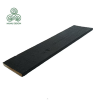 Revêtement mural extérieur en bois Shou Sugi Ban, anti-corrosion, résistant aux UV, bois carbonisé, pour pergola, maison de jardin