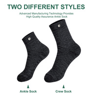 Calcetines para Adultos, Transpirables, Ecológicos, Antiestáticos, con Fibra de Plata, Lavables a Máquina, 20% Fibra de Plata, Calcetines Cortos para Mujer