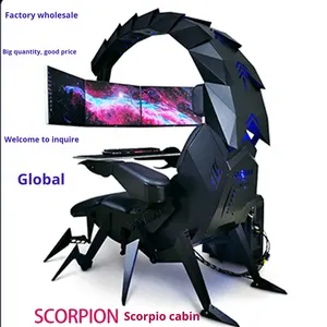 Silla de Juego Moderna Extensible de Gravedad Cero con Función Reclinable para Monitores y Simulador de Carreras <span class=keywords><strong>Autofull</strong></span> - Product Image 3