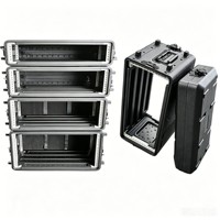Boîtier de rack en plastique PE 2U/3U/4U/6U, étui étanche et antichoc de 15/17/20 pouces pour équipement audio standard DJ, bar et scène