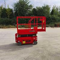Plateforme élévatrice à ciseaux automotrice CE mini 4/5/6m. Plateforme de travail aérienne mobile électrique hydraulique pour l'entretien intérieur