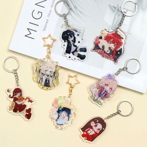 Anime Figure Acrylic Shaker Keychain Factory Design Acrylic Charm Shaker <b>Key</b> <b>Chain</b> Custom Acrylic Keychain - Product Image 2