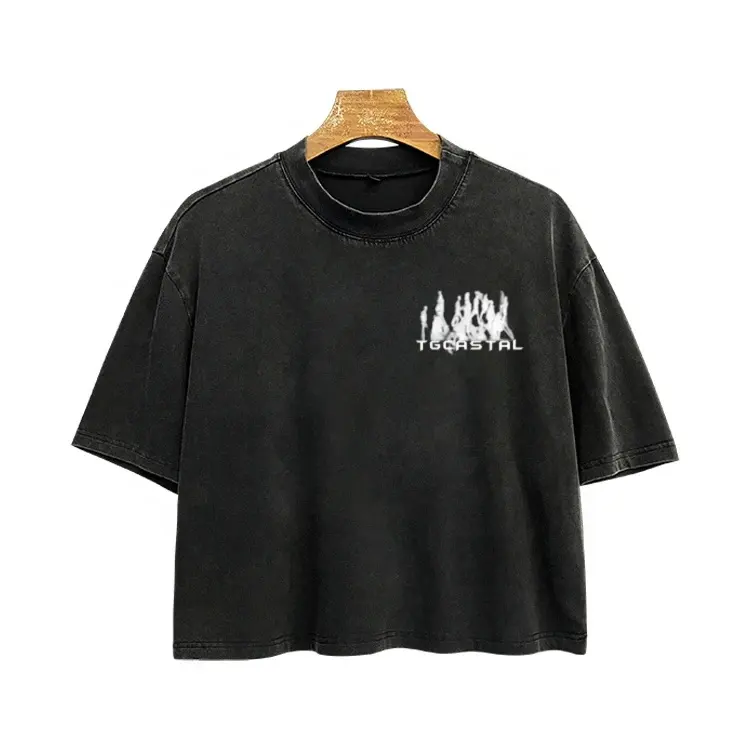 T-shirt in cotone 100% con logo personalizzato girocollo di alta qualità da uomo