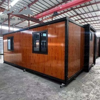 Wayon Maison en conteneur expansé pliable Chambre préfabriquée avec salle de bain Maison 20 pieds 40 pieds Maison mobile