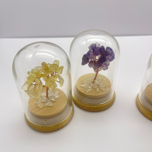 Thạch anh tím tự nhiên citrines Reiki chữa bệnh có nhu cầu chai tiền cây của thang máy thủ công Chakra năng lượng tinh thể thủ công trang trí nhà - Product Image 5