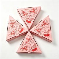 Boîte en papier triangulaire personnalisable, recyclable, de qualité alimentaire, en gros, bon marché, pour hamburgers, crêpes, pizzas, emballages de restauration rapide