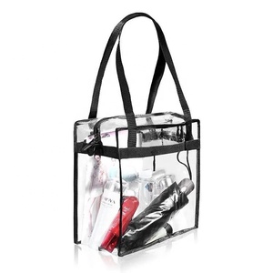 Neceser de maquillaje transparente elegante para mujer, neceser de PVC transparente con logotipo personalizado y cremallera - Product Image 6