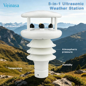 Veinasa-THPW-01 Estación Meteorológica Ultrasónica 5 en 1 Personalizable, Sensor de Velocidad y Dirección del Viento, Temperatura y Humedad, OEM ODM - Product Image 1