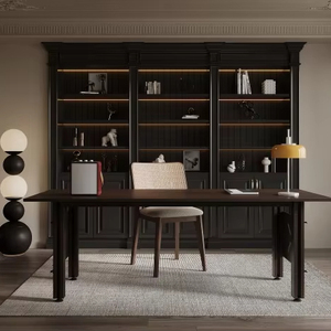 Set Moderno di Alta Gamma Personalizzato con Libreria Silenziosa, Mobile Decorativo, Scrivania ad <span class=keywords><strong>Angolo</strong></span>, Sedia per <span class=keywords><strong>Soggiorno</strong></span> - Product Image 1