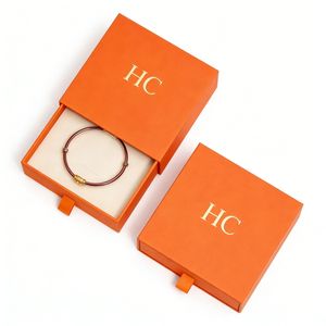 Boîte à bracelet avec logo personnalisé, boîte à bijoux rigide de luxe avec tiroir, insert en daim pour l'emballage de bijoux, fabrication OEM, livraison directe d'usine - Product Image 1