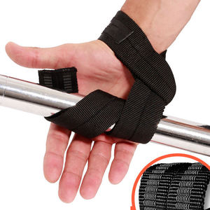 Изготовленный на заказ логотип хлопчатобумажные силовые ремни для спортзала с силиконовой головкой на запястье с мягкими ручками ремни для тяжелой атлетики ремешок на запястье - Product Image 4