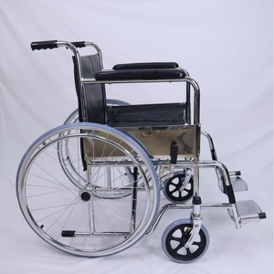 Silla de ruedas manual Keyi 809 plegable de acero, tipo empuje, para ancianos y pacientes con discapacidad - Product Image 3
