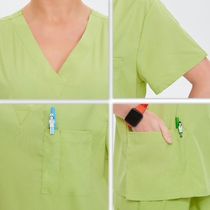 Tenues Médicales Unisexe Tendance pour Femmes : Ensembles de Blouses et Pantalons Extensibles et Doux pour Soins, Pyjamas Médicaux, Uniformes Chirurgicaux pour Hôpitaux, Cliniques Dentaires et Vétérinaires - Product Image 3